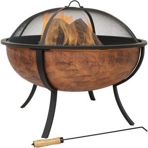 Brasero Moderno de Hierro con Combustible de Leña, Diseño Ecológico, Salida de Calor de 10,000-14,999 BTU para Espacios Exteriores Contemporáneos - Product Image 4