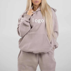 Sudadera con capucha extragrande con logotipo personalizado de alta calidad para mujer Sudadera con capucha transpirable de manga larga para mujer - Product Image 3