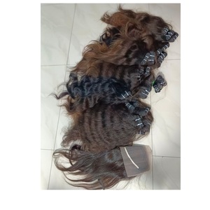 Extensiones de cabello humano recto de hueso indio crudo estilo Fumi de doble dibujado de alta calidad precio al por mayor de productos de proveedor - Product Image 2