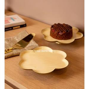 HOME IMPRESSION Advantageous Designing <b>White</b> Wood Top Eco-Friendly <b>Cake</b> Display Organizer Solid Iron Black <b>Stand</b> Modern <b>Cake</b> - Product Image 5