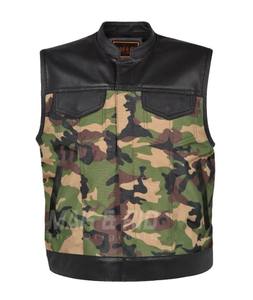 Gilet en cuir véritable pour homme, style décontracté, col en V, séchage rapide, respirant, personnalisable, utilisation en extérieur en hiver, service OEM, haute qualité, nouveauté - Product Image 2