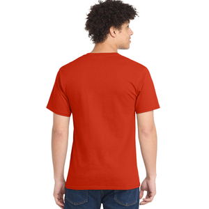 T-shirt en coton uni pour homme, col rond classique, manches courtes, doux, respirant, décontracté, pour tous les jours et en gros - Product Image 5