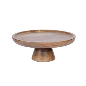 Présentoir à gâteau en bois de forme ronde pour la fête d'anniversaire de mariage, présentoir personnalisé en vrac - Product Image 2