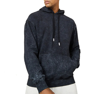 Sweat à capuche délavé à l'acide personnalisé de haute qualité 100% coton lourd à épaules tombantes Sweat à capuche délavé à l'acide de qualité supérieure - Product Image 1
