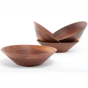 New Arrival Best Quality Handmade Luxurious Personalized Natural Finished Wood Serving Bowl Indian Made Acacia Wood Serving Bowl - Product Image 4