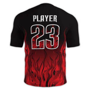 Camiseta de fútbol americano con estampado de 100% poliéster, camiseta de fútbol transpirable para verano, camiseta de fútbol de alta calidad - Product Image 2