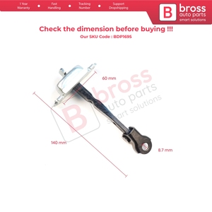 BDP1695-1 2 Piezas Conjunto de Freno y Limitador de Puerta Trasera para i10 Grand i10 MK2 IA BA 2013-2022 79480B4000 - Product Image 5