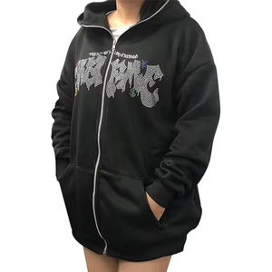 Sudadera con Pedrería para Hombre de Alta Calidad, Ligera, de Color Sólido, el Mejor Material, Ropa Urbana - Product Image 2