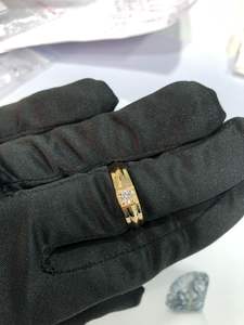 14K Joyería fina 0.252 Ct Diamante de corte redondo natural Anillo de aniversario de compromiso para hombres en oro de moda de 14K - Product Image 2