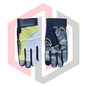Gants de travail pour mécaniciens en cuir de chèvre respirant antidérapant multicolores résistants aux coupures résistants à la chaleur anti-vibrations - Product Image 5