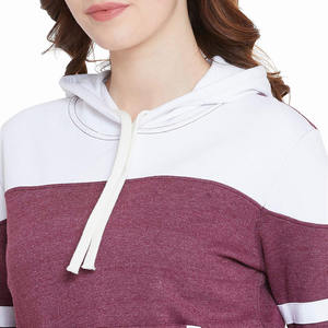 Sudadera con capucha de algodón para mujer, ropa deportiva femenina de moda, con forro polar, de dos colores, hecha en Pakistán - Product Image 6
