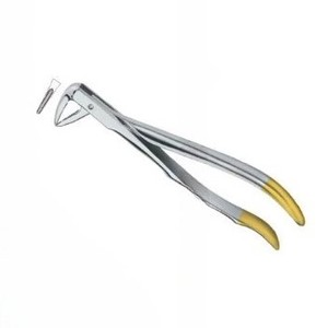 Fórceps de extracción de dientes dentales de color personalizado de excelente calidad Diam Fig74 N plata con instrumentos dentales de acero inoxidable dorado - Product Image 3