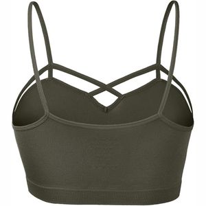 Nouvelle arrivée Soutien-gorge de sport pour femmes sur mesure Vêtements d'entraînement respirants avec motif solide et logo avant Bas quantité minimale de commande meilleur prix - Product Image 3