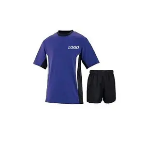 橄榄球制服2pcs套装球衣和短男女通用训练篮球100% 聚酯橄榄球球衣橄榄球制服，带球队标志