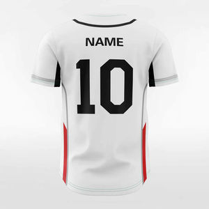 100% Jersey de béisbol de poliéster en tamaño adulto Jersey personalizado Color sólido equipo deportivo uniforme de béisbol Jersey OEM con servicio - Product Image 3