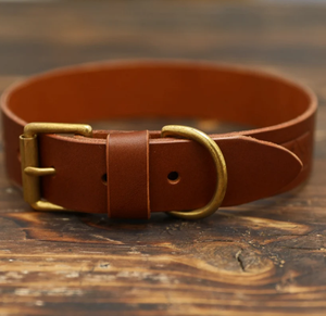 Collier et laisse en cuir marron pour chien, coffret cadeau personnalisé pour chien pour lévrier et whippet - Product Image 2