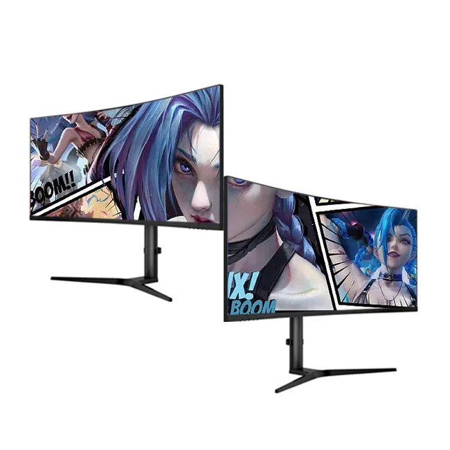 Vente chaude 4K 5K écran d'ordinateur de bureau 32 ''49'' pouces 144hz/165hz écran incurvé moniteurs de jeu Lcd