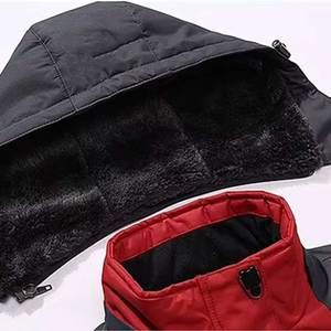 Ensemble deux pièces de survêtement coupe-vent personnalisé de haute qualité pour hommes avec veste zippée en nylon et survêtement pour l'hiver - Product Image 2