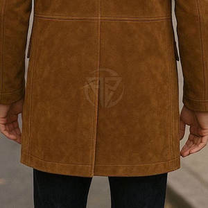 เทรนช์โค้ทหนังกลับสไตล์เทรนด์สำหรับผู้ชาย ลุคสบายๆ ดูสะอาดตา สัมผัสนุ่ม ผลิตจากวัสดุรักษ์โลก น้ำหนักเบา คุณภาพสูง - Product Image 6