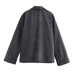 Nuevo y elegante conjunto de 2 piezas con cuello vuelto 100% algodón trajes de sudor de gran tamaño chándales de mujer transpirables informales personalizados - Product Image 2