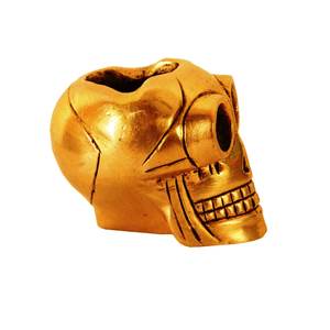 Cenicero de latón Devil Advocate Funky Vintage Skull Shaped Cenicero fabricante para fumadores de cigarrillos - Product Image 3