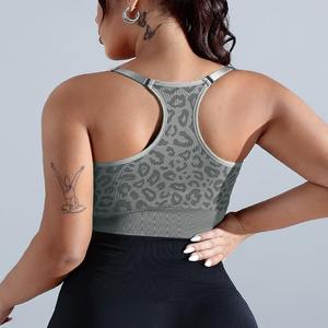 Sujetador Deportivo Sexy con Estampado de Leopardo para Mujer, Transpirable, Cómodo y Elástico, para Yoga, Pilates y Gimnasio - Product Image 6