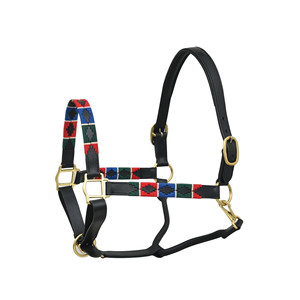 Licou de polo réglable pour chevaux Muserolle souple Construction de sangle durable Ajustement confortable pour un entraînement et une équitation stables - Product Image 2