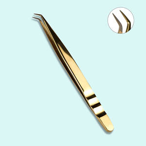 Pinzas para Pestañas de Volumen con Punta Puntiaguda de Acero Inoxidable, Texturas de Punta Serrada/Lisa/Dentada, Antiestáticas, Color y Logotipo Personalizables - Product Image 1