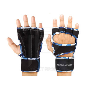 Guantes de Fitness de medio dedo para hombre, ligeros, transpirables, antideslizantes, para gimnasio, con nuevo diseño para deportes de levantamiento de pesas - Product Image 1
