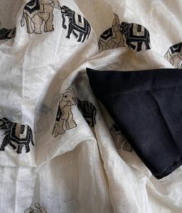 Chanderi <b>Pashmina</b> Saree Rich Look Weaving Butti in Whole Saree Running Blouse Premium Quality at Factory Price - Product Image 4