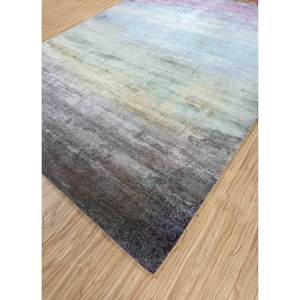 พรมขนสัตว์และไหมไผ่ลายกราฟิกสีเทาและดำ ยี่ห้อ Kavi Grey's Afterglow  ถักด้วยมือ สำหรับใช้ในบ้าน รุ่น Epb-04 - Product Image 2