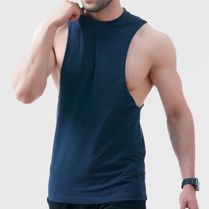Sports polyester Men Muscle <b>Singlet</b> Sleeveless Travel Vest Gym men's Tank Top Bodybuilding Fitness <b>Running</b> Custom Logo Tank Top - Product Image 4