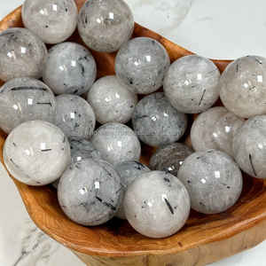 Esfera de Cristal Pulido de Turmalina Natural, Piedra Curativa - Product Image 3