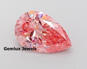 Diamante de Laboratorio de Corte Pera Rosa Intenso de 7 Quilates, Certificado IGI, Claridad VS, Diamante Cultivado en Laboratorio para Joyería - Product Image 1
