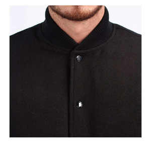 Vente chaude Letterman Varsity Baseball Bomber Veste En Cuir Véritable Manches Laine Corps Hiver Équipe Couleurs Option Toile Tissu - Product Image 5