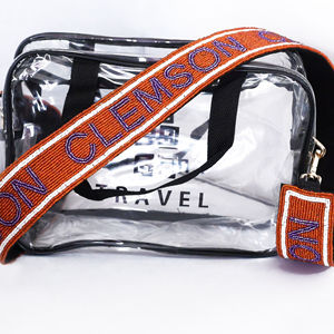 Sangle de sac à main perlée pour dame à la mode 2025 personnalisée Game Day Colleges Cross Body Bag Strap avec doublure en satin de coton - Product Image 1