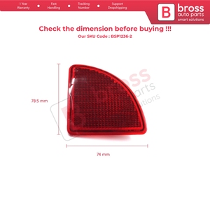 Réflecteur de pare-chocs arrière droit BSP1236-2 pour Kangoo MK1 Express Kubistar X76 Logan MK1 KS MCV Van 2004-2008 7700308719 - Product Image 6