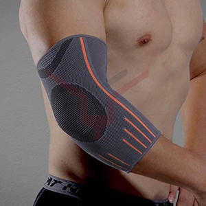 2021 Unisex cuero de vaca compresión codo manga tamaño personalizable Venta caliente Etiqueta Privada deporte codo Brace - Product Image 2