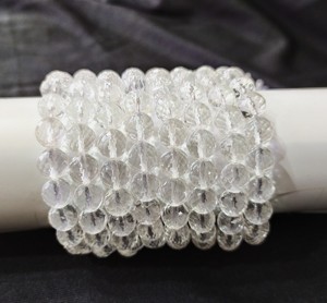 Vente dans le monde entier de perles de pierres précieuses de qualité supérieure Master Healer Quartz clair 14 pouces de longues perles à facettes brins pour bijoux - Product Image 1