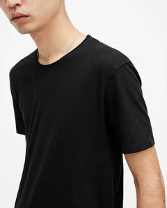 เสื้อยืดผ้าฝ้าย 100% ผู้ผลิตที่กําหนดเองเสื้อยืดสีขอบดิบสําหรับผู้ชายเฮฟวี่เวทระบายอากาศผู้ชายเสื้อยืดแบบกําหนดเอง - Product Image 5
