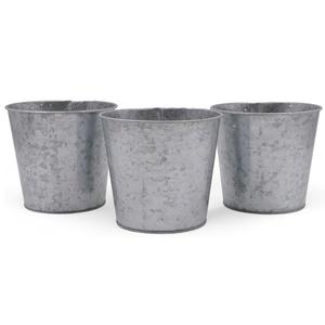 Macetas de cubo galvanizadas de hierro de estilo Vintage para el hogar y el jardín, jardineras decorativas para patio, artesanías - Product Image 2