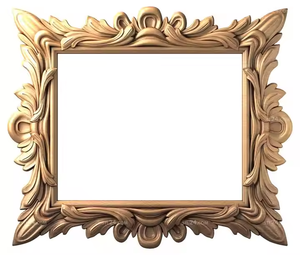 Azora Industries, marcos de espejo de pared de madera de diseño moderno personalizado, detalles únicos tallados a mano para decoración personalizada del hogar - Product Image 1