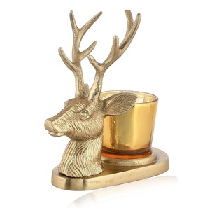 Bougeoirs de renne en métal faits à la main article décoratif pour la maison avec un design personnalisé pour Pâques et la Saint-Valentin - Product Image 6