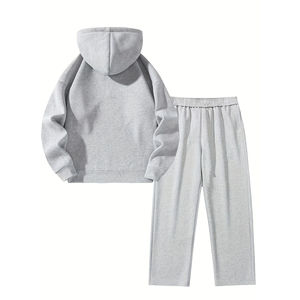 Chándal de lana con logotipo personalizado de alta calidad para hombre, chándal con media cremallera, venta al por mayor, chándales cómodos y de peso pesado - Product Image 2