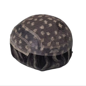 ท็อปเปอร์ผมและวิกผม 100% ผมแท้ จีน เรมี่ เวอร์จิ้น โปรเธซิส ทัส แฮร์ บีดี เลซ ฟรอนท์ วอเตอร์เวฟ - Product Image 3