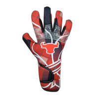 Guantes de Portero de Fútbol Personalizados NISHAN SPORTS, Cómodos, de Cuero, Unisex, con Palma Plana y Dedos Completos, Color Personalizable