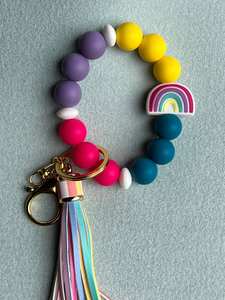 Porte-clés cône en pierre, porte-clés en perles de pierres précieuses en cristal de guérison, porte-clés en cristal, accessoire de sac, cadeau pour maman/ami-YF2212 - Product Image 2