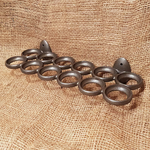 Porte-plateau à oeufs Porte-oeufs en fer antique Stockage d'œufs frais de ferme fait à la main - Product Image 2