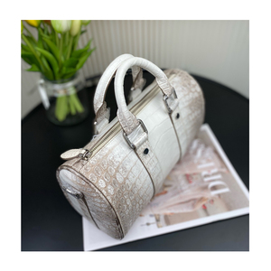 Wholesale Designer Top Quality Exotic Genuine Himalayan Color crocodile <b>Leather</b> Skin Travel Duffel <b>Bag</b> for Men - Product Image 4