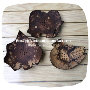 ที่วางจานสบู่กะลามะพร้าวออกแบบตามสั่งขนาดฟรีโลโก้เลเซอร์แกะสลักขายส่งเวียดนามสำหรับห้องน้ำ - Product Image 5